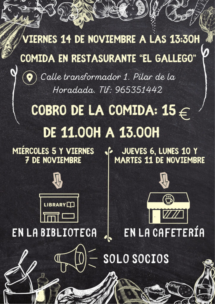 Comid el gallego noviembre