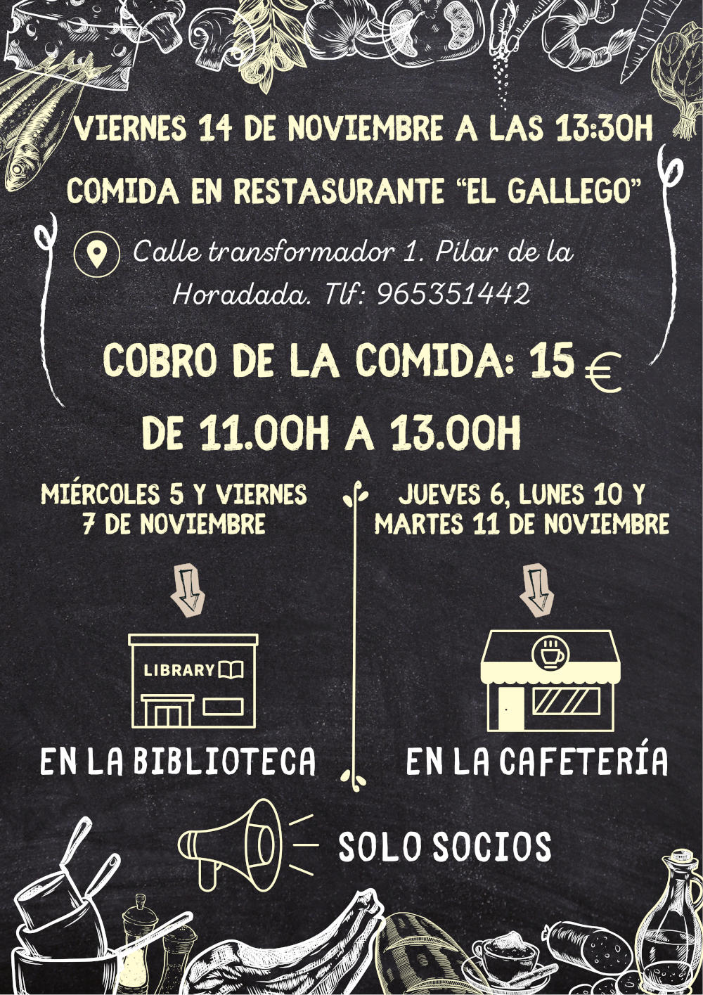 Comid el gallego noviembre